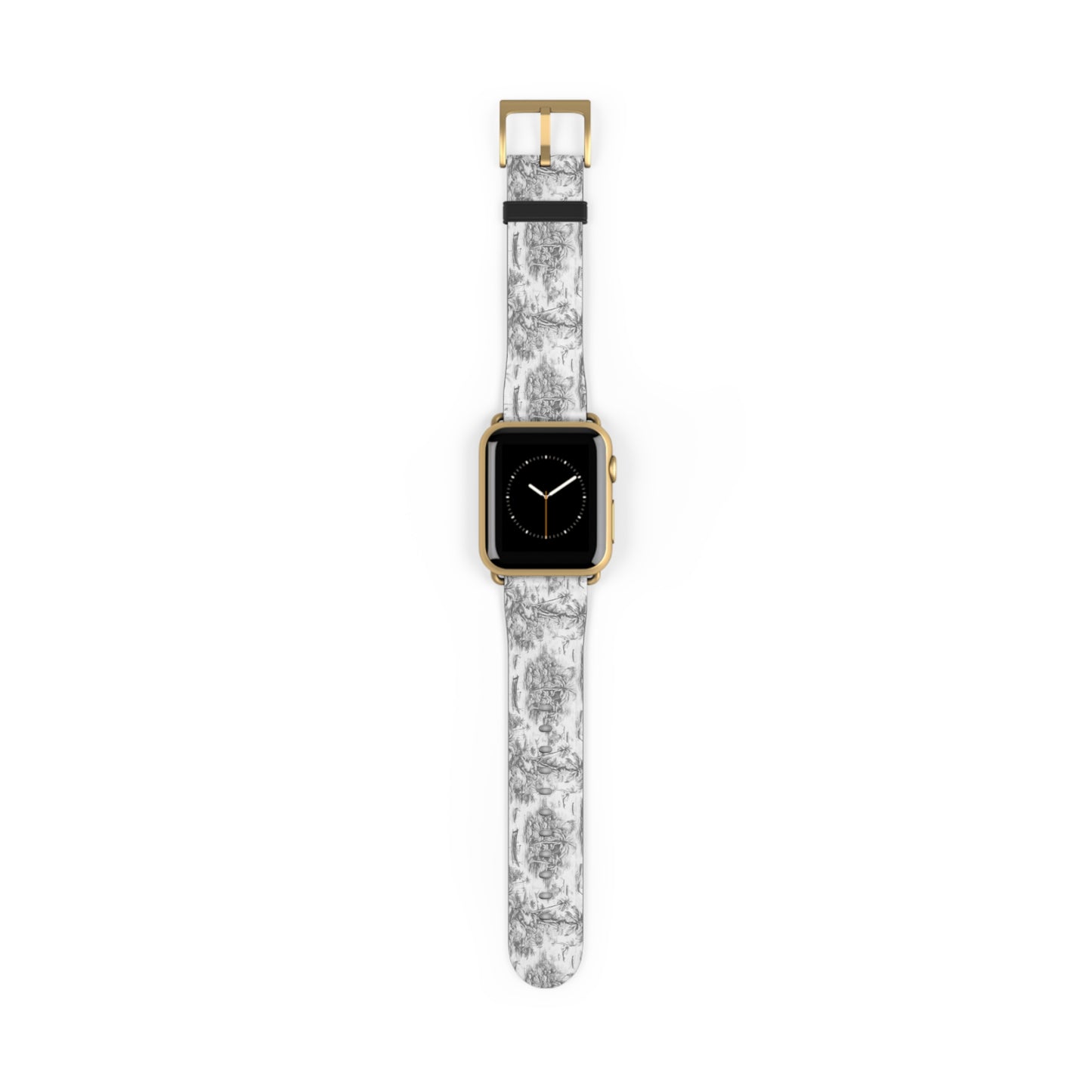 Apple Watch Band - Tropical Toile, soft black