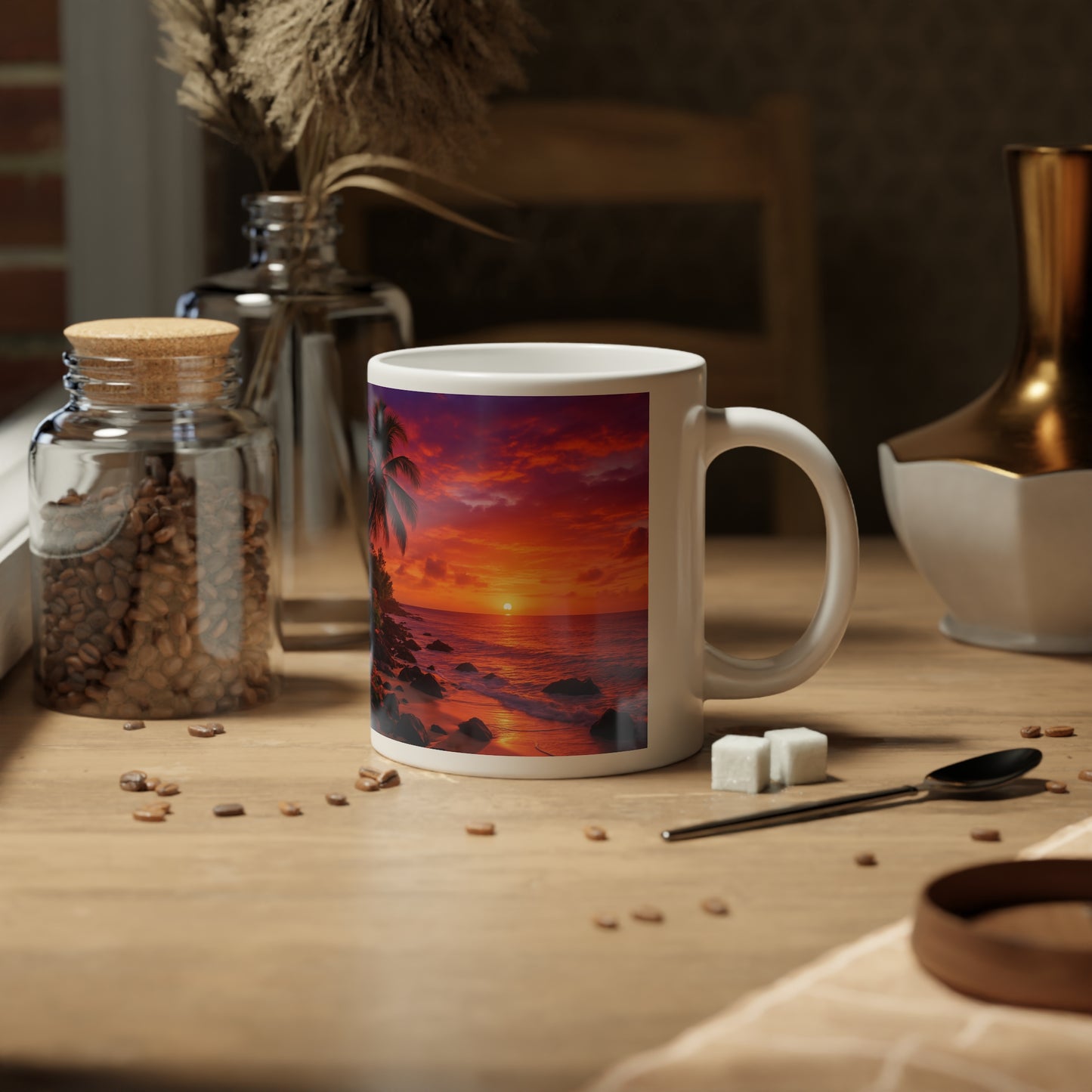 Jumbo Mug, 20oz, Ember Island | Tropical Coffee Cup