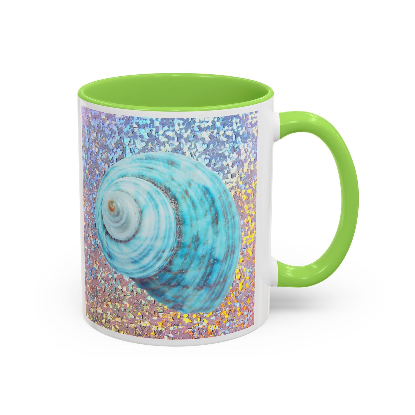 Colorful Mugs (11oz, 15oz), Disco Jade Turbo Shell