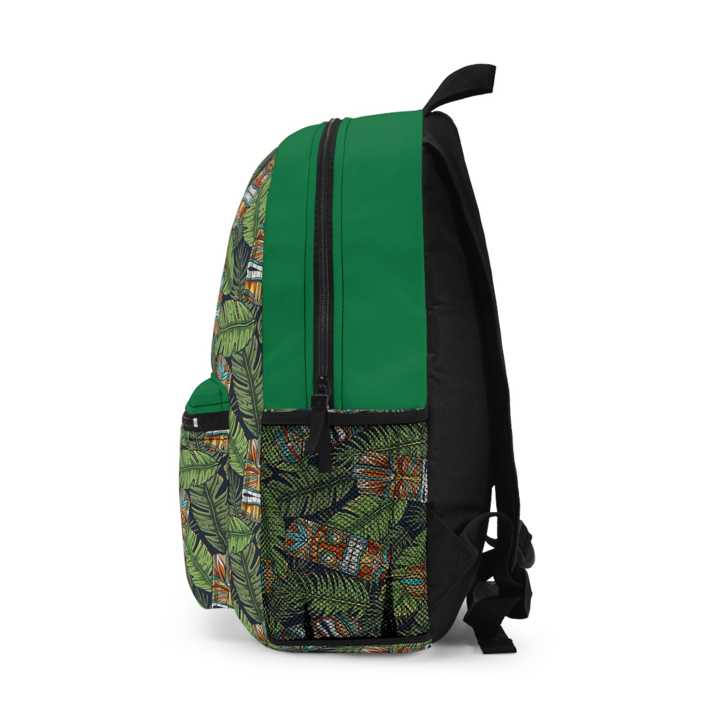 Tropical Backpack - Vibrant Botanical Design for Nature Lovers / Tiki Greenery