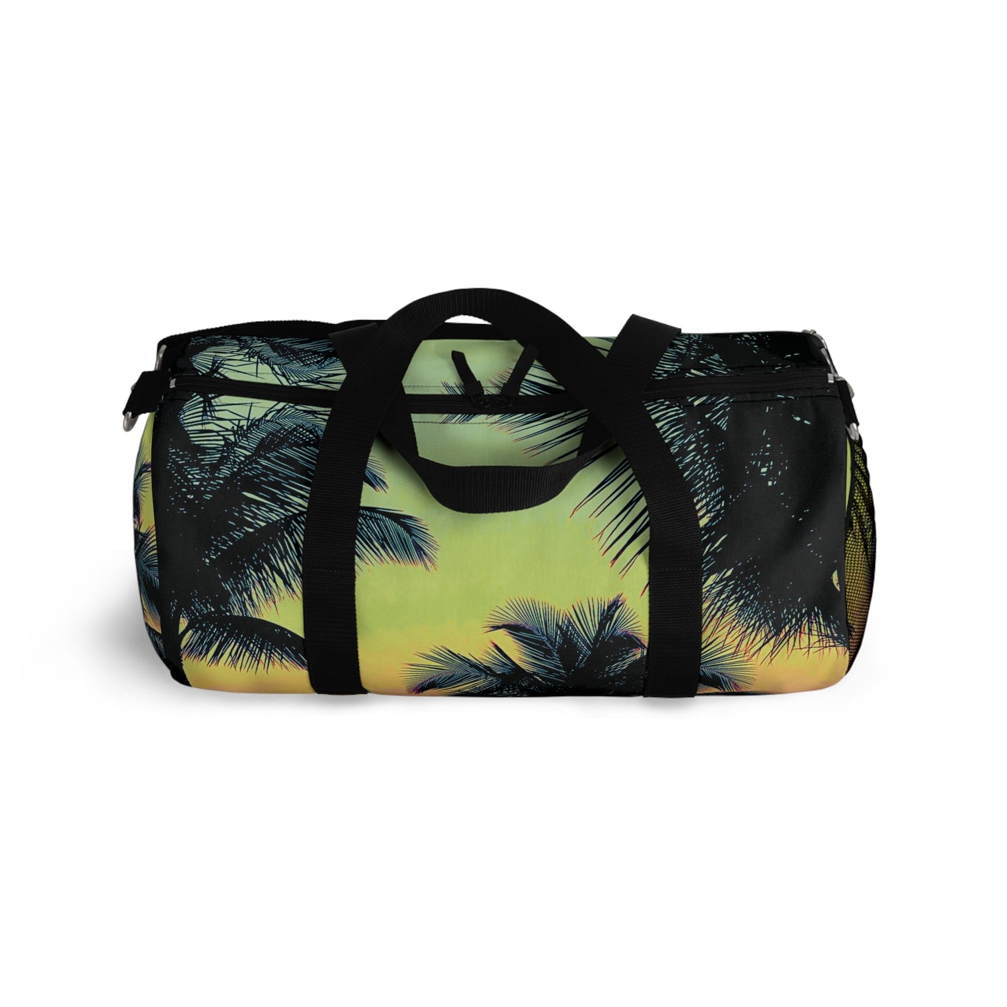 Tropical Duffel Bag - Perfect for Travel and Gym / Palm Glow, Sangria