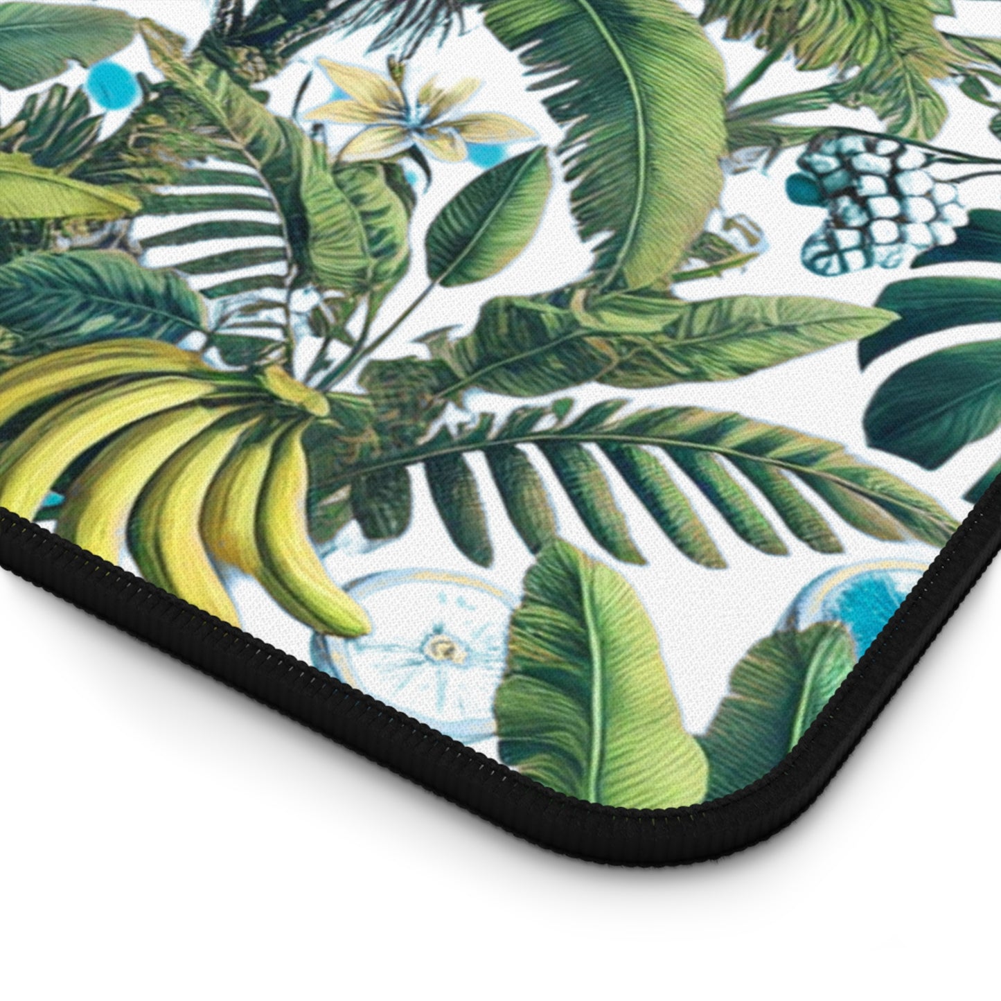Tropical Mouse Pad/Desk Mat, 3 Sizes - Perfect for Home Office / More Tropical Fruit, White