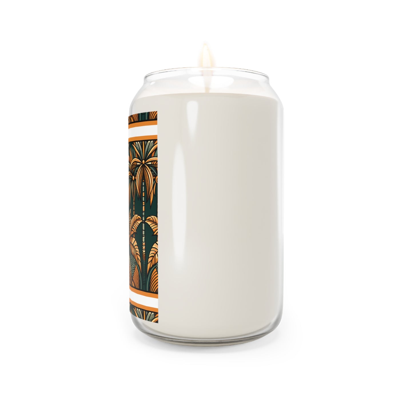 Scented Candle, 13.75oz - Deco Palm Grove, Brown/Green