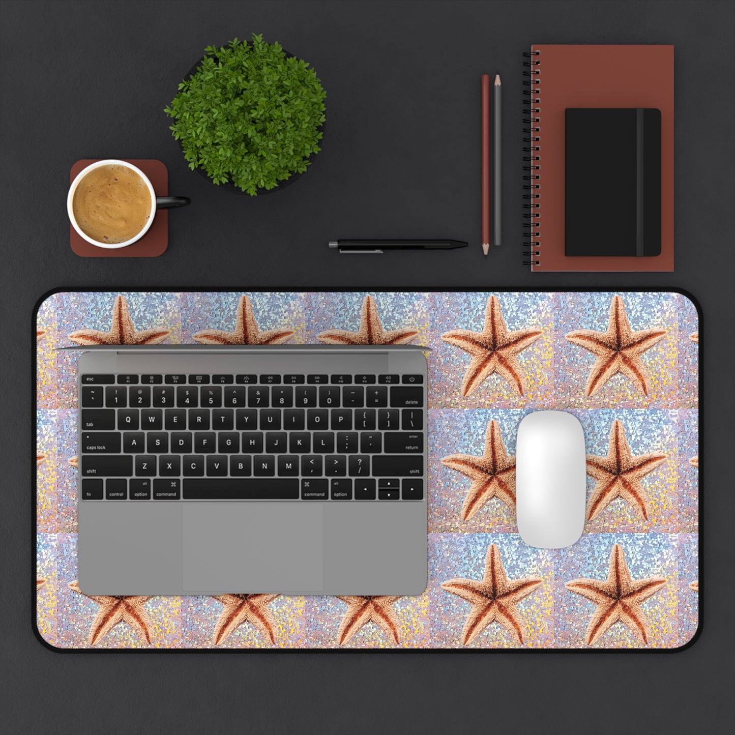 Tropical Mouse Pad/Desk Mat, 3 Sizes - Perfect for Home Office / Disco Starfish