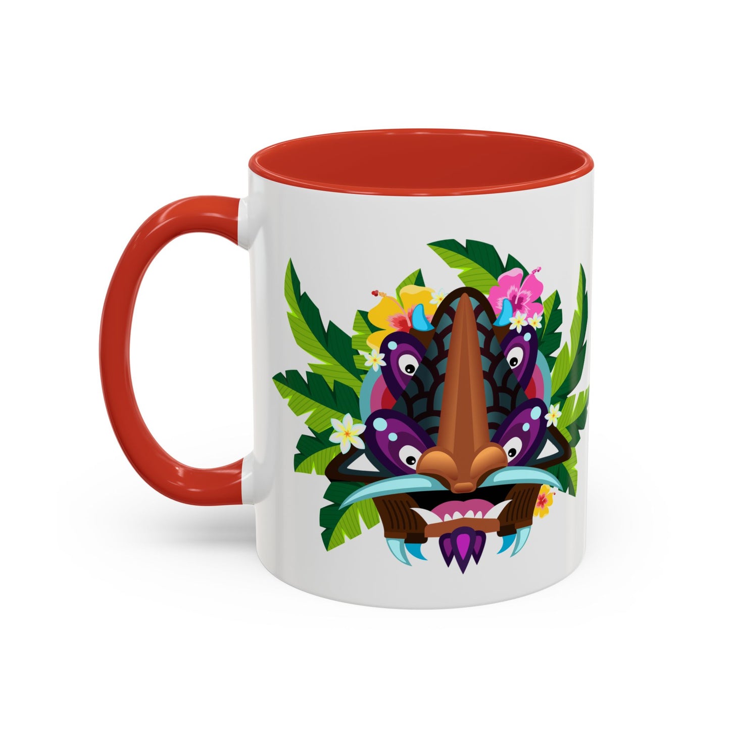 Accent Coffee Mug (11, 15oz), 8 Colors - Tiki Boss Hake