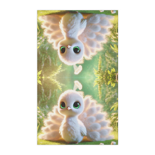 Tropical Tea Towels – Paradise Kitchen Decor / Baby White Peacock