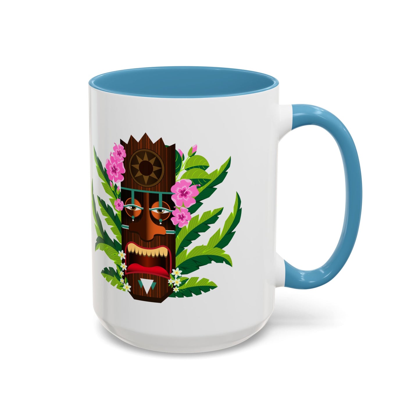 Accent Coffee Mug (11, 15oz), 8 Colors - Tiki Boss Nani