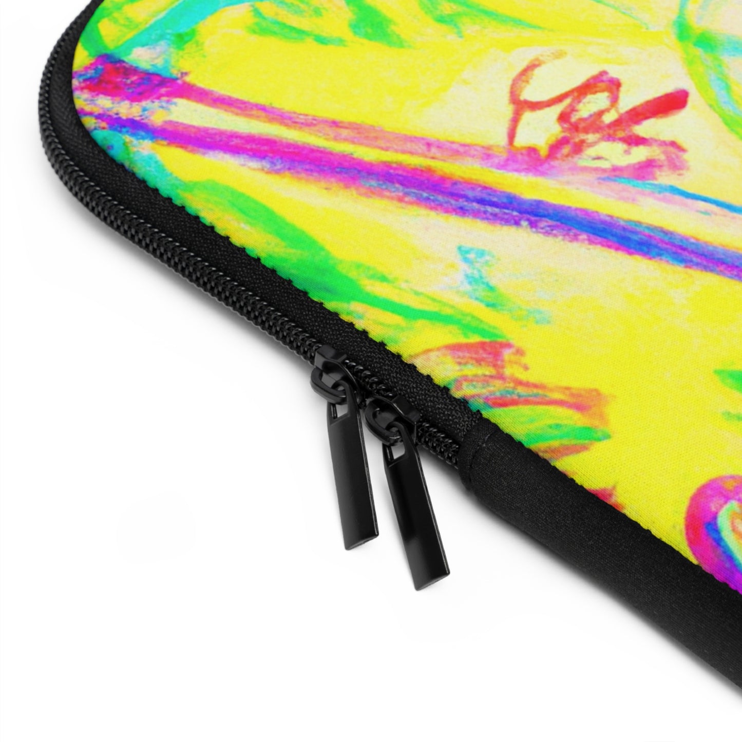 Tropical Laptop Sleeve, 5 Sizes - Perfect for Beach Lovers & Students / Tropical Doodles, Yellow