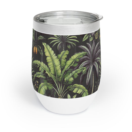 Chill Wine Tumbler / Tropical Fruit, Black