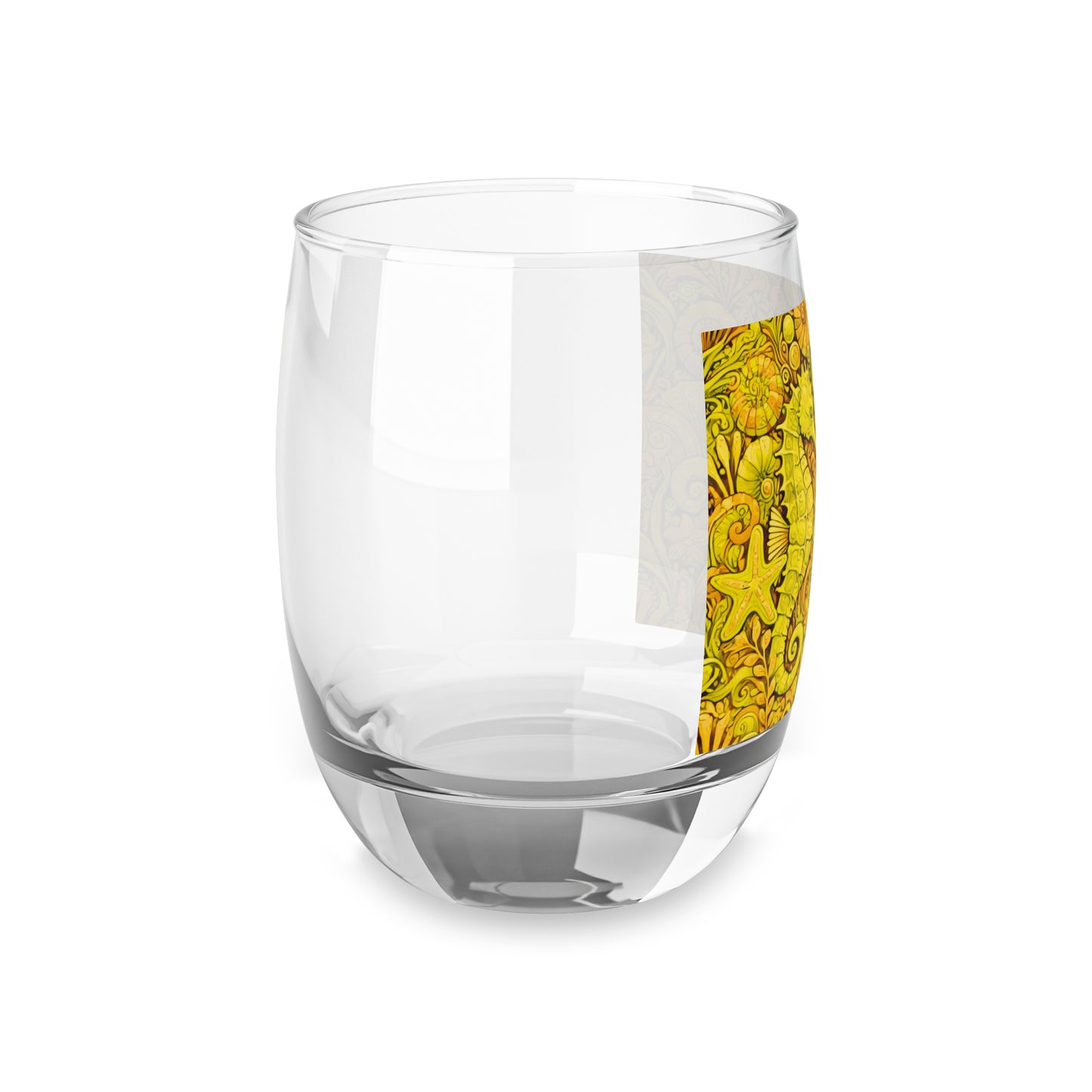 Whiskey Glass, Seahorse Trio/Yellow