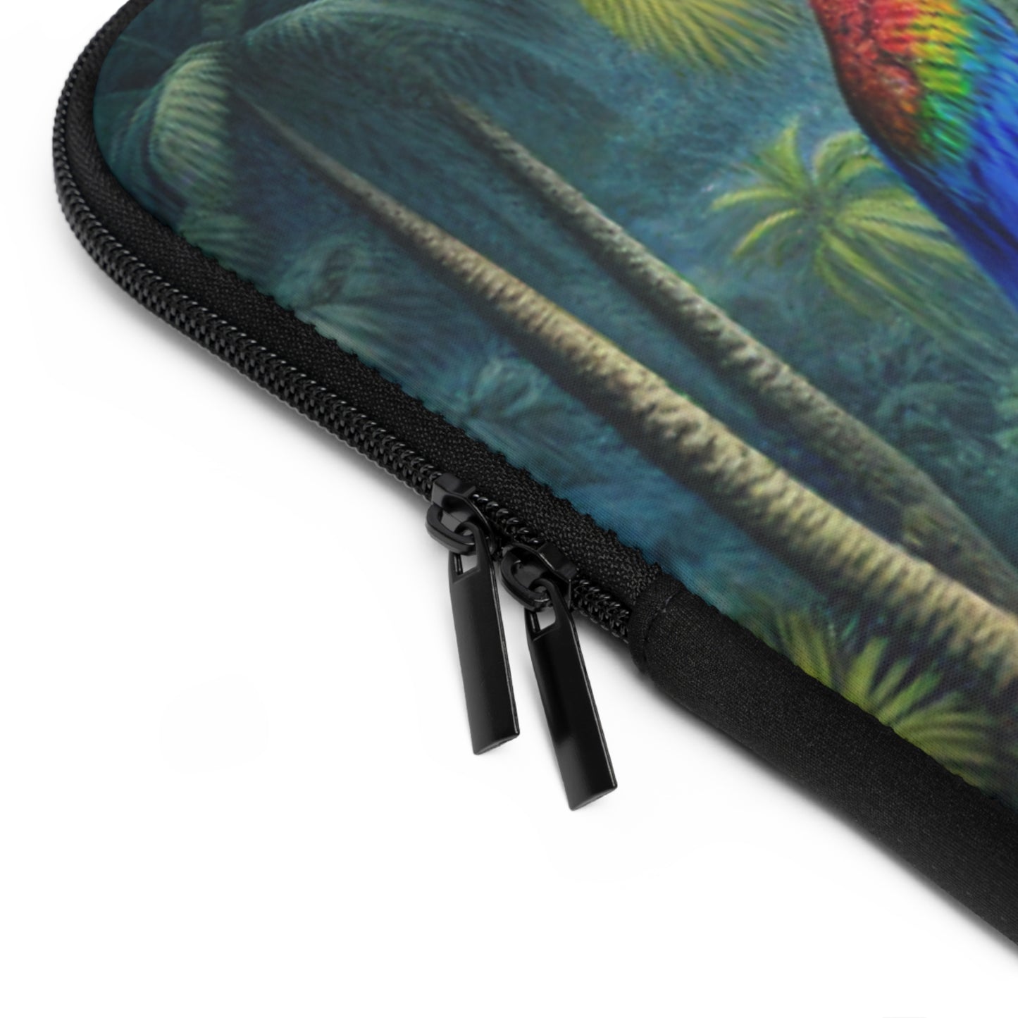 Tropical Laptop Sleeve, 5 Sizes - Perfect for Beach Lovers & Students / Sleeping Parrot Beauty