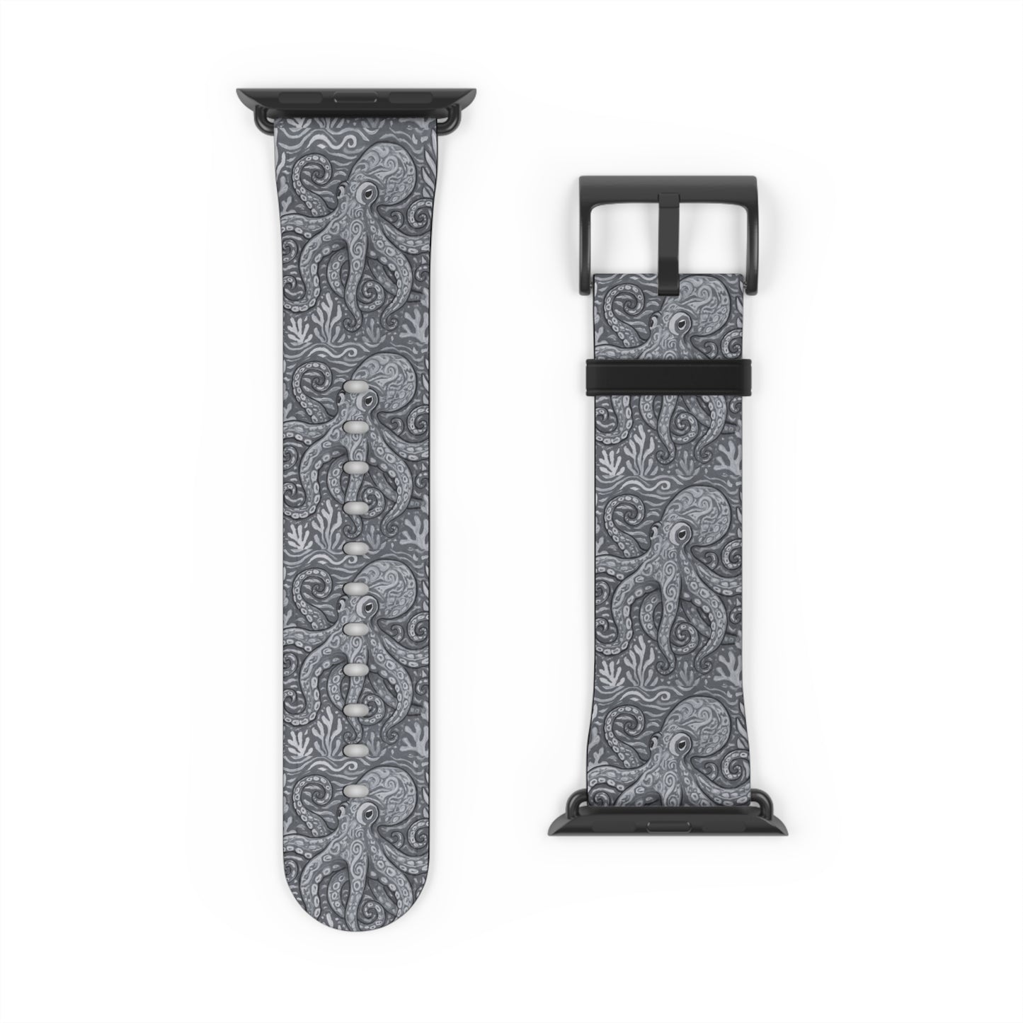 Apple Watch Band - Octopus Kraken Joe, Noir