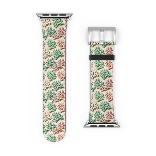 Apple Watch Band - Corals, Cream