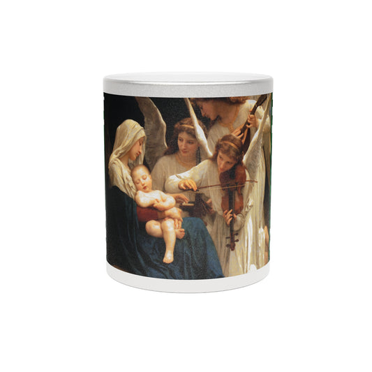 Religious Metallic Mug, Gold or Silver - MACRO "Tropical Rainforest Song of the Angels"