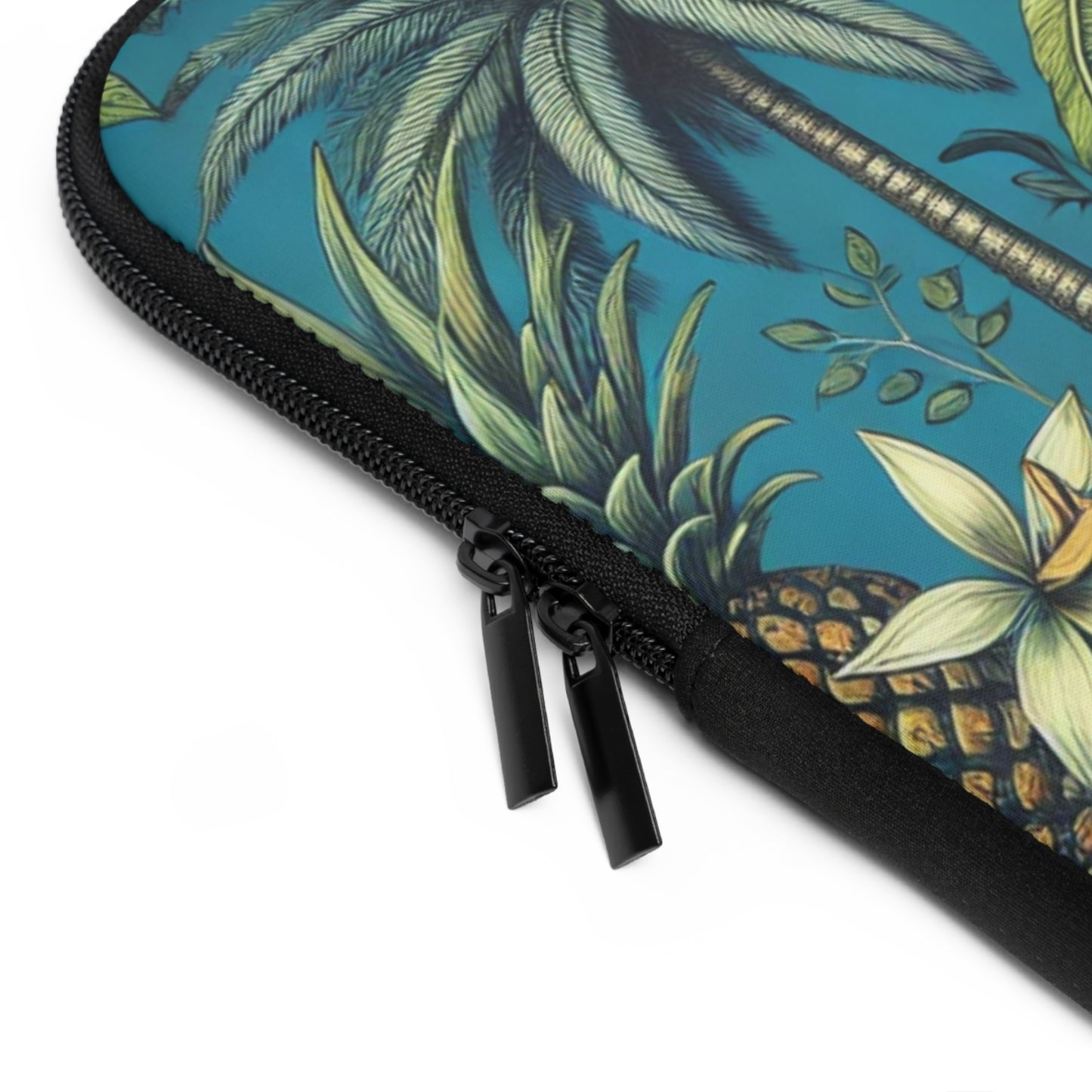 Tropical Laptop Sleeve, 5 Sizes - Perfect for Beach Lovers & Students / Tropical Fruit, Blue