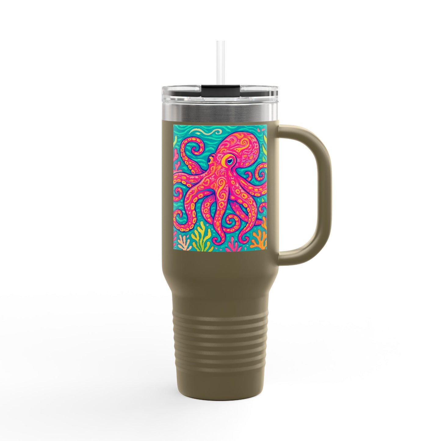 Kraken Joe/Red Insulated Travel Mug - 40oz - Perfect for Outdoor Adventures