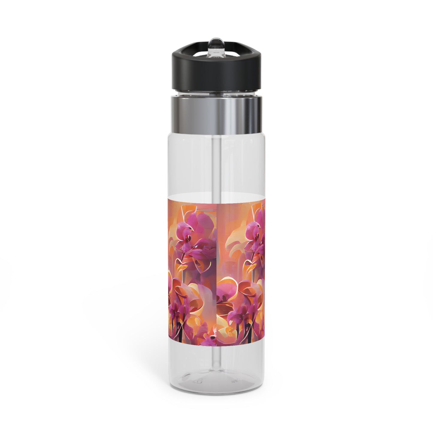 Tropical 20oz Tritan Sport Water Bottle -  Leakproof, Lightweight, BPA-Free / Mystic Orchids