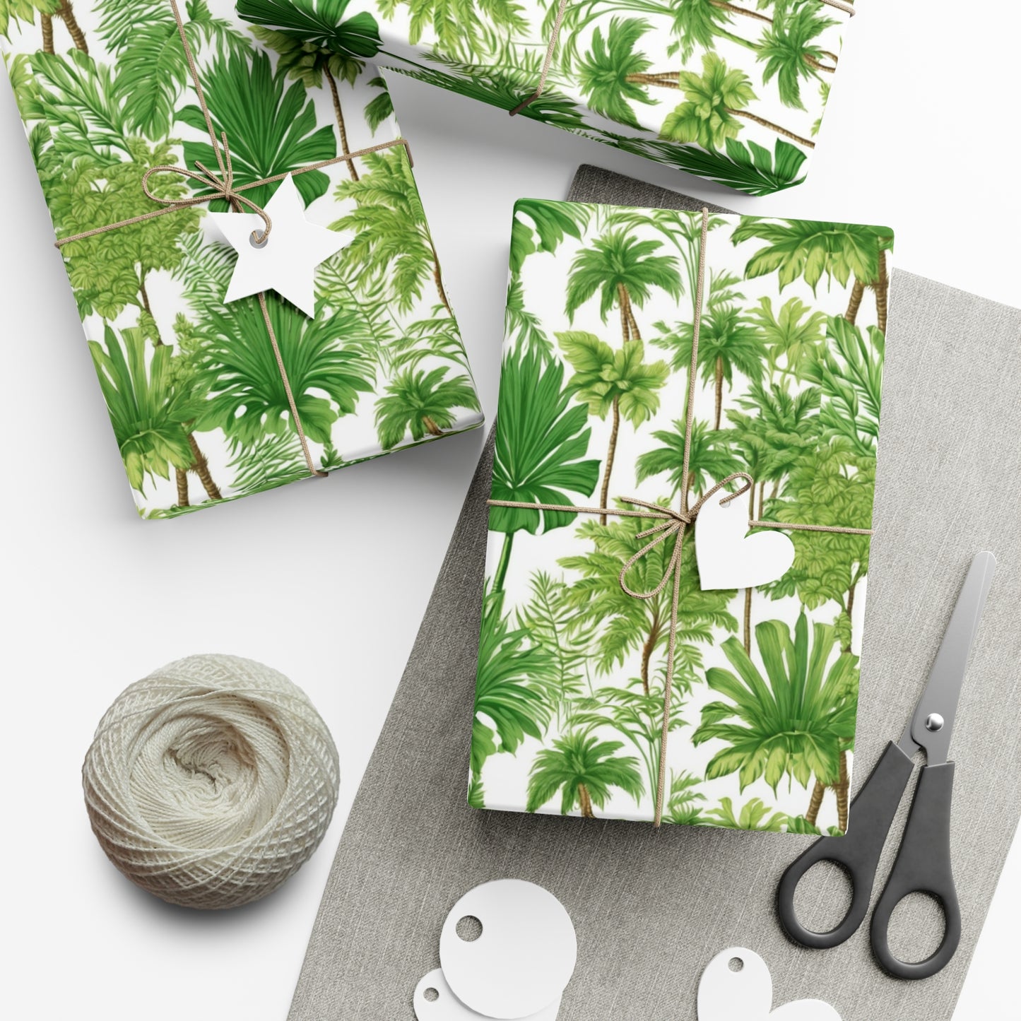 Wrapping Paper - Tropical Gift Wrap for All Occasions / 3 Sizes, 2 Finishes / Violet's Favorite Palms
