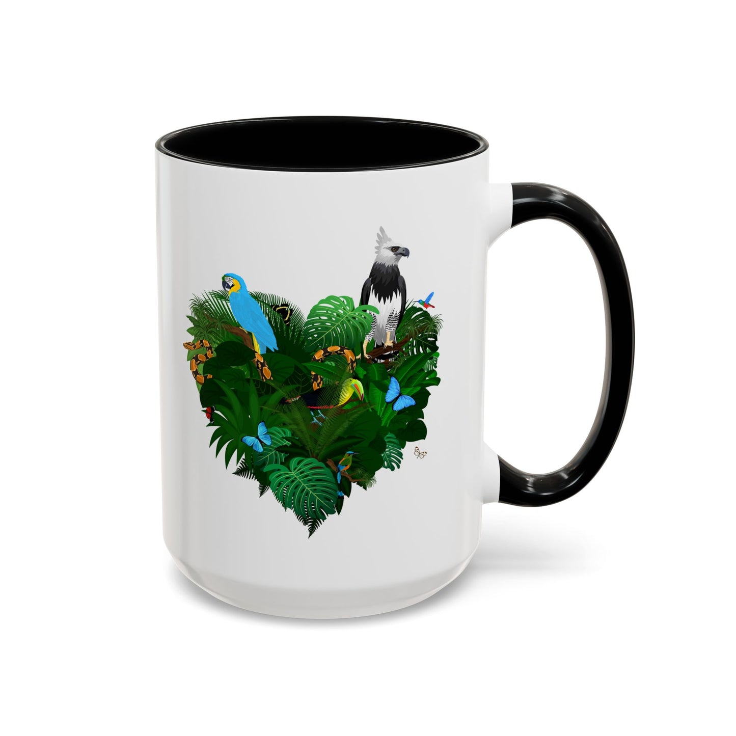 Accent Coffee Mug | Tropical-Inspired Drinkware / Rainforest Love