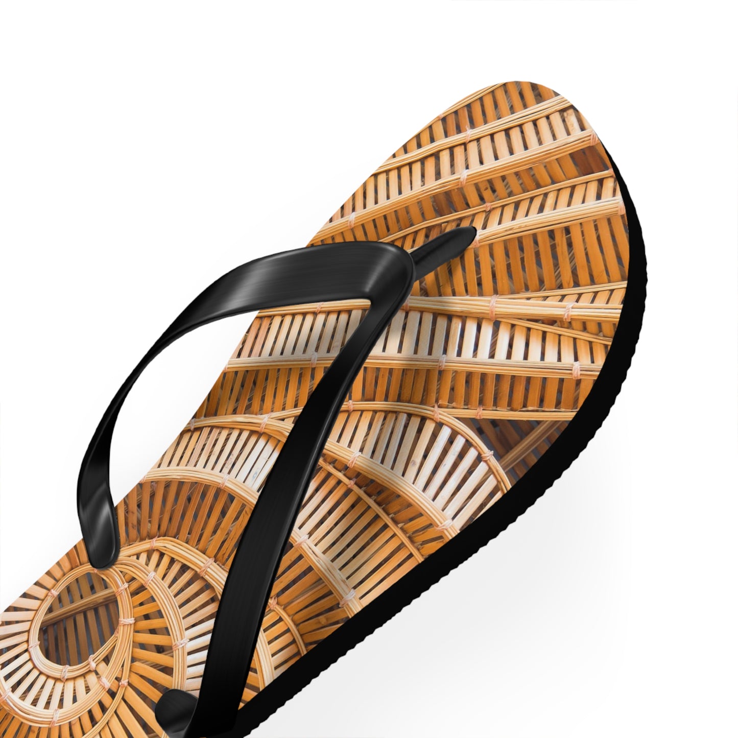 Flip Flops - Natural Bamboo Spiral