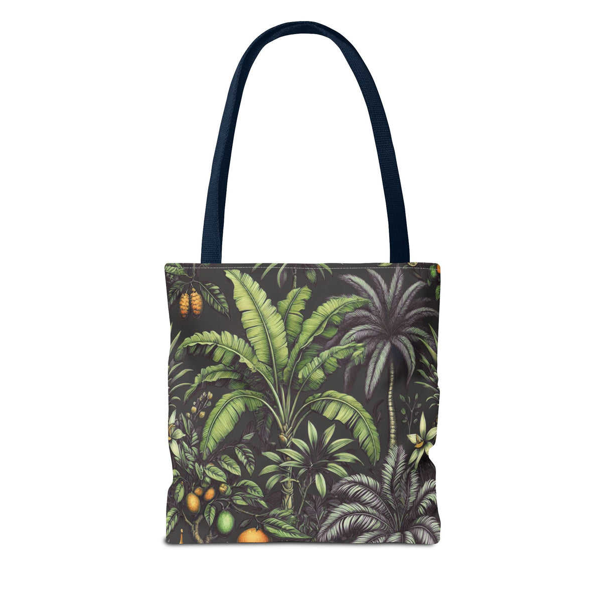 Tropical Fruit/Black Tote Bag - 3 Sizes