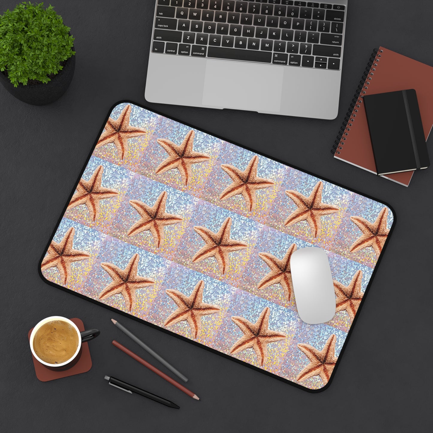 Tropical Mouse Pad/Desk Mat, 3 Sizes - Perfect for Home Office / Disco Starfish