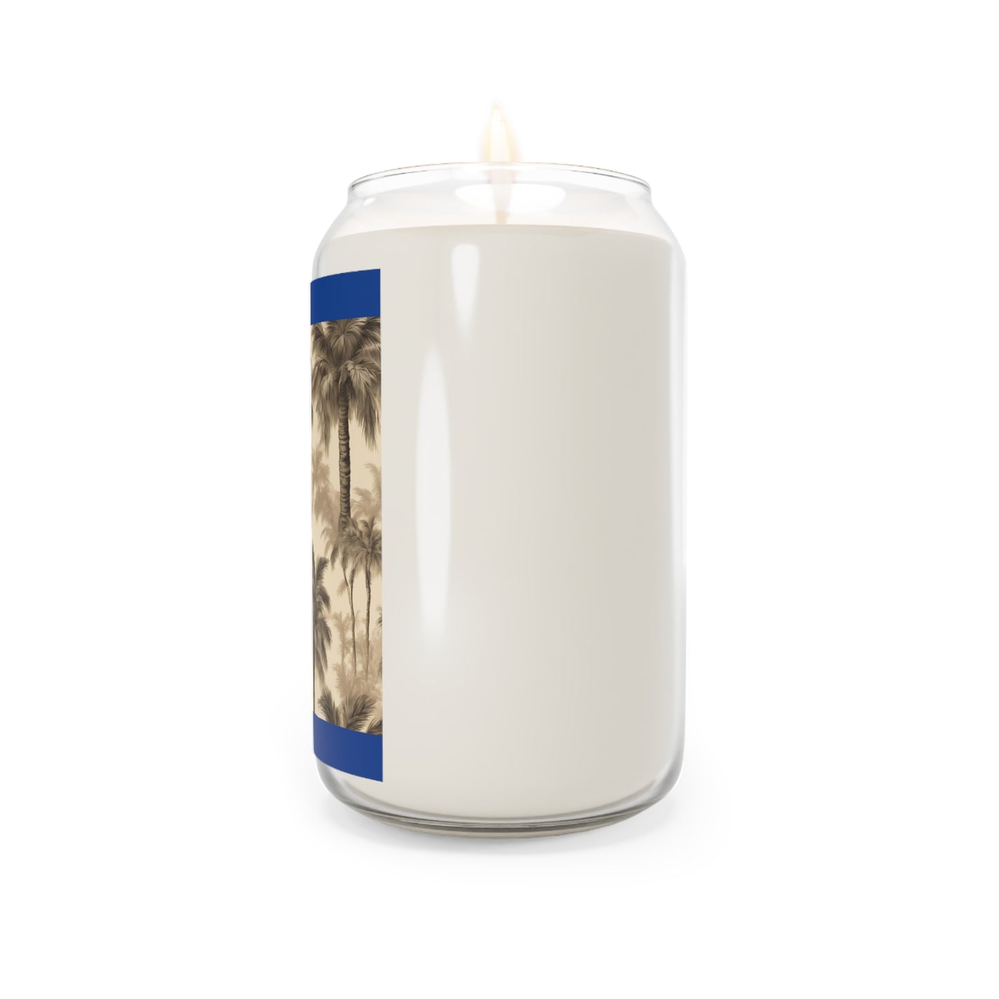 Scented Candle, 13.75oz - Lisa's Fluffy Palms, dark blue