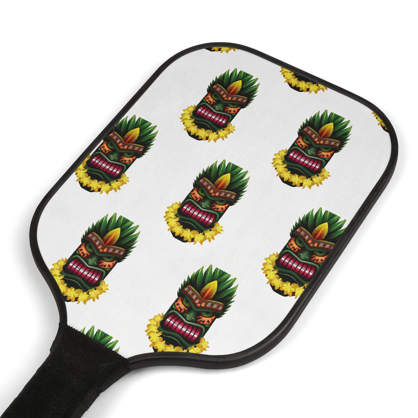Tropical Pickleball Kit - Beach Vibe Paddles & Balls Set / Tiki Boss Kimo