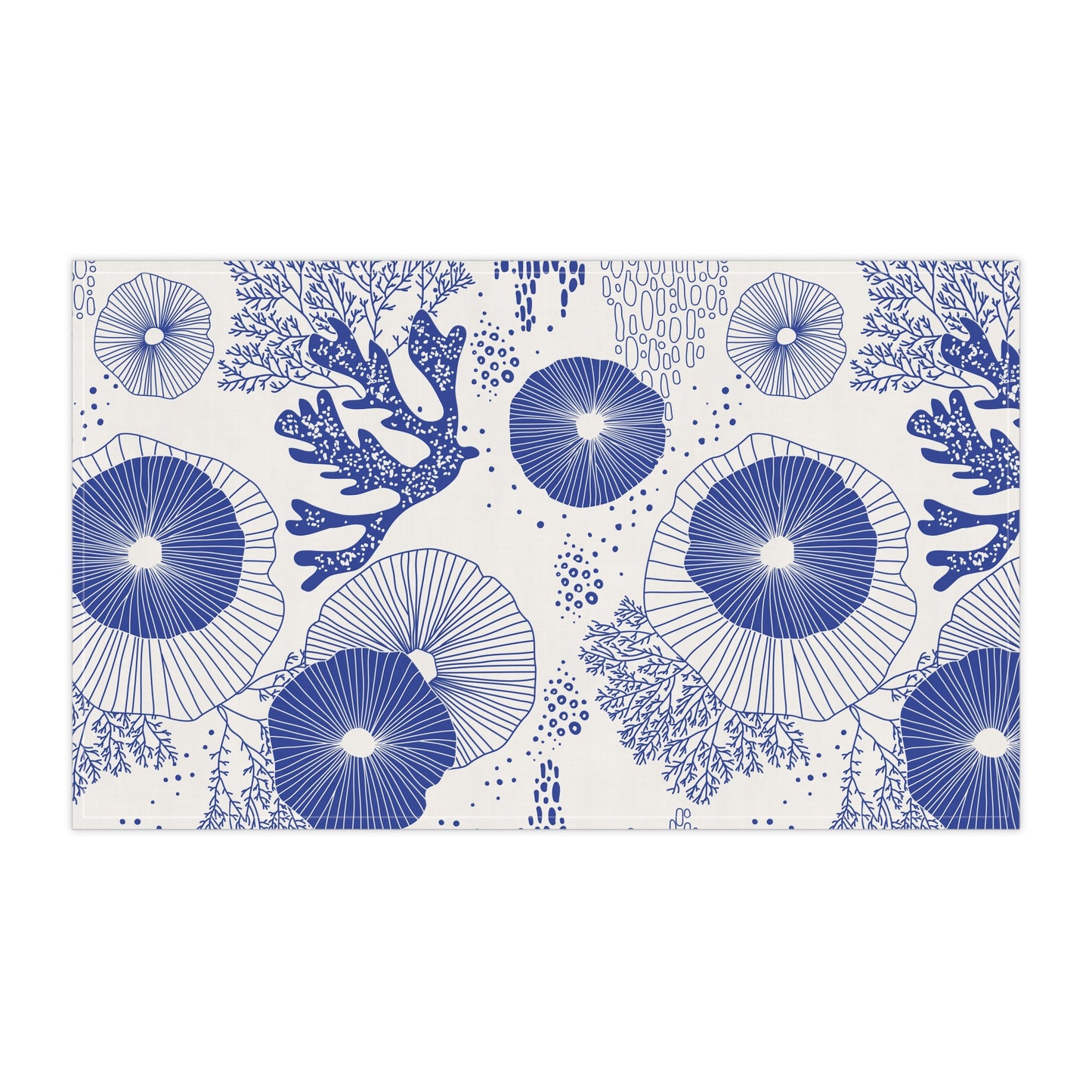 Tea Towels (cotton, poly), Plankton Drift Blue