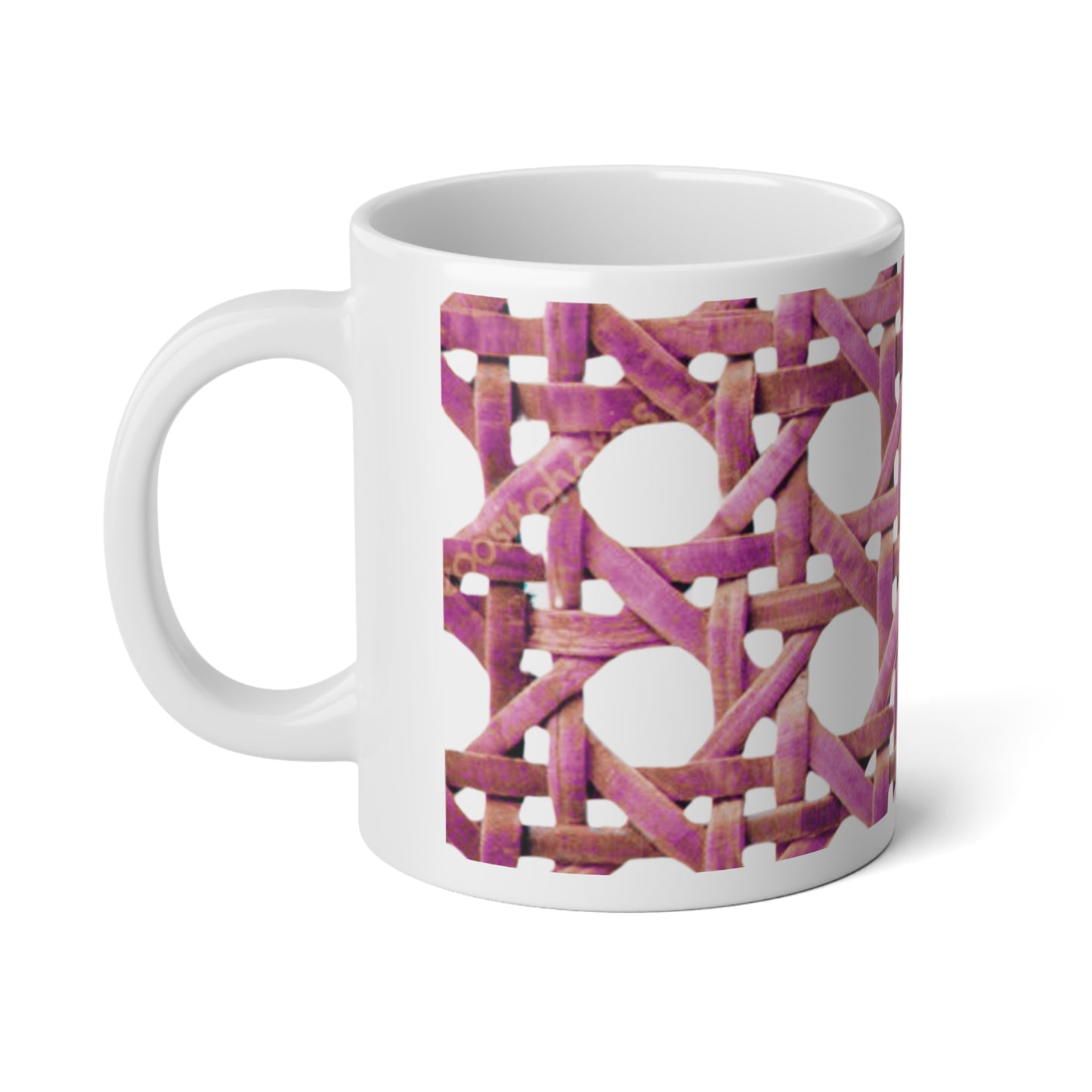 Jumbo Mug, 20oz, Chair Wicker Pink | Tropical Coffee Cup