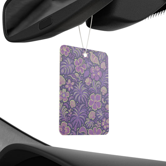 Beach Dreams/Purple Car Air Freshener - Vibrant Tropical Aromatic Décor