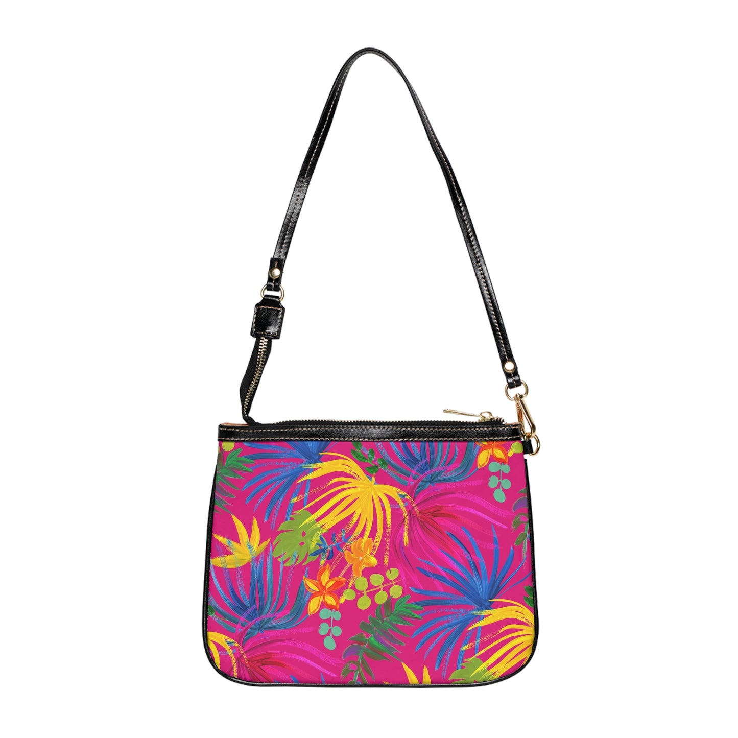 Tropical Small Shoulder Bag | Stylish Crossbody Purse / Exotic Flora