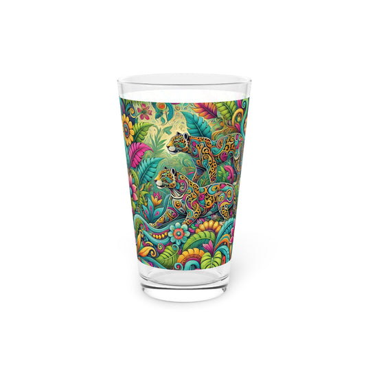 Pint Glass, 16oz - Jaguar Pop