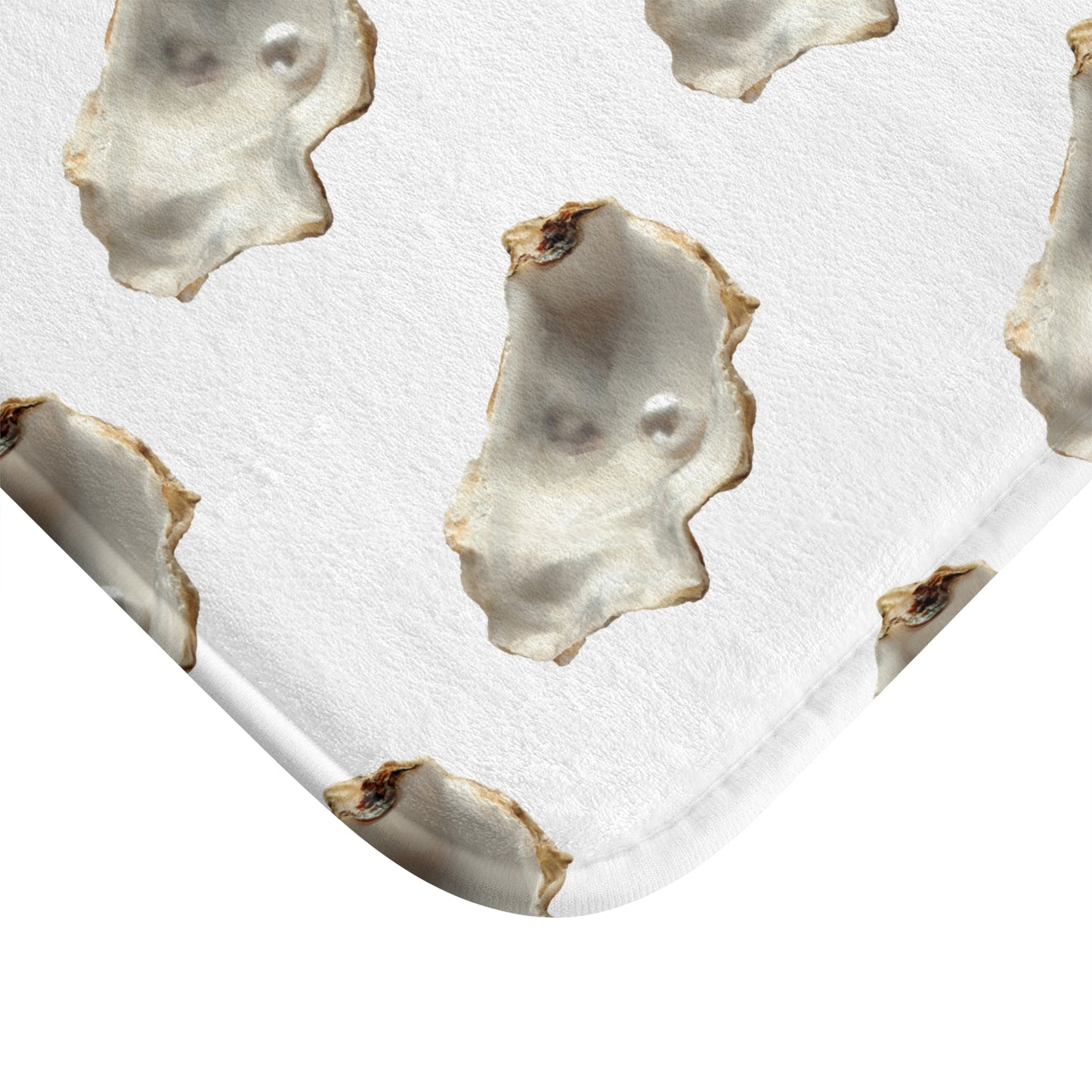 White Freshwater Pearl Bath Mat, 2 Sizes - Tropical Vibes for Home Decor