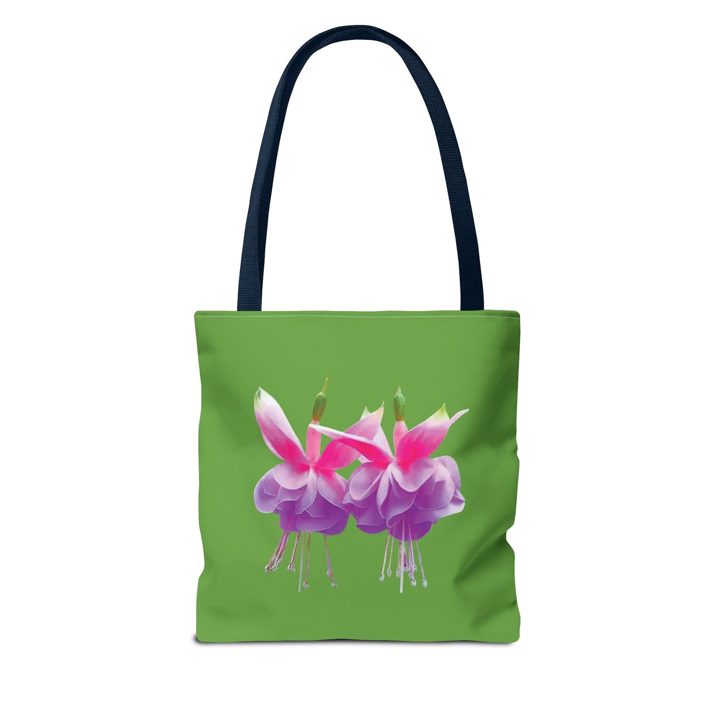 Tropical Real Two Fuchsias/Green Tote Bag - 3 Sizes