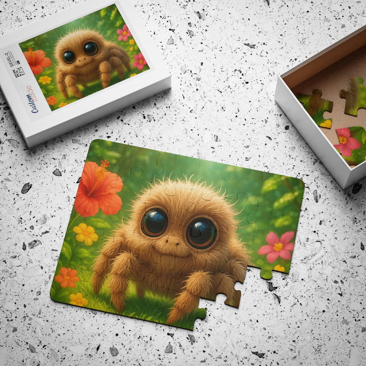 Tropical Kids' Puzzle - 30-Piece Puzzle for Fun and Learning / Baby Spider