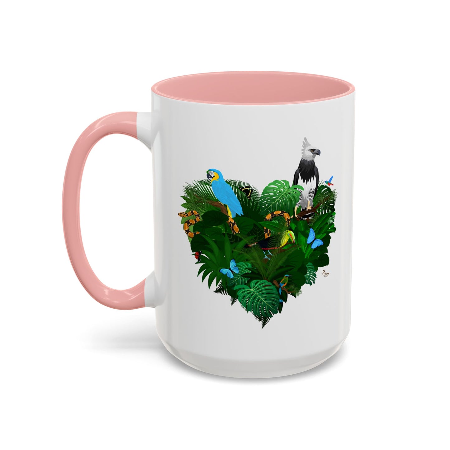 Accent Coffee Mug | Tropical-Inspired Drinkware / Rainforest Love