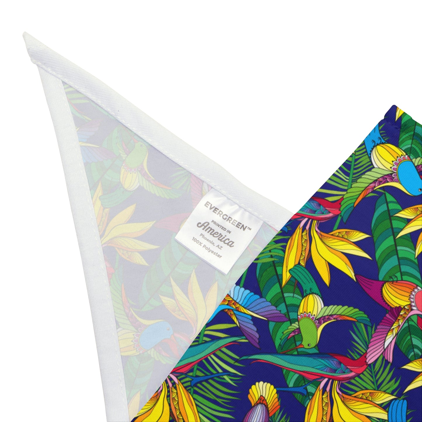 Bird of Paradise Toile Tropical Pet Bandana, 2 Sizes - Stylish accessory for dogs & cats