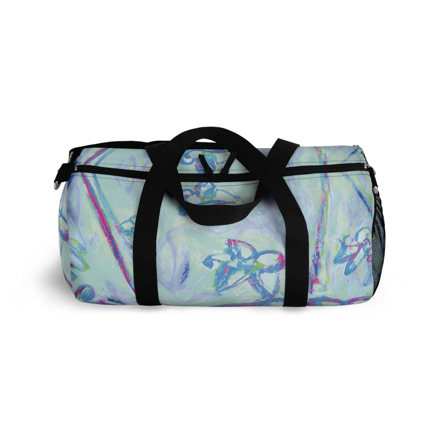 Tropical Rainforest Duffel Bag - Perfect for Travel and Gym / Tropical Doodles, Blue