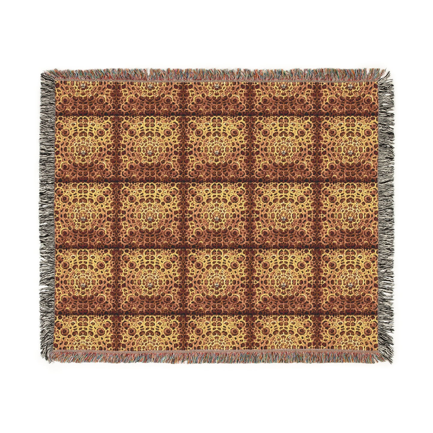 Cozy Woven Blanket with Textured Patterns - Perfect Cuddly Throw / Jaguar Spots