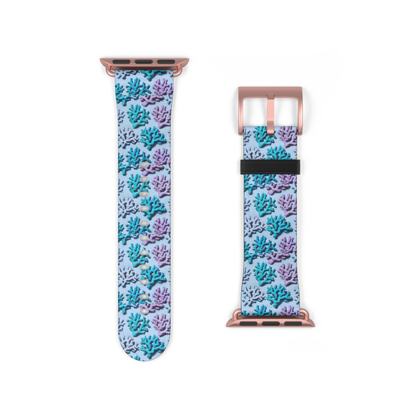 Apple Watch Band - Corals, Polar Blue