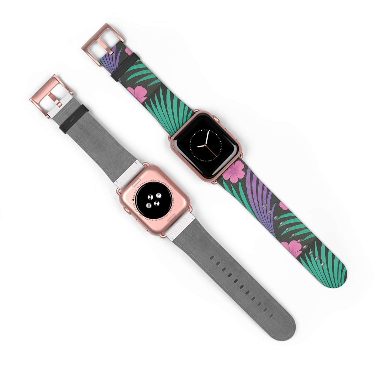Apple Watch Band - Midnight Hibiscus Deco/Pink