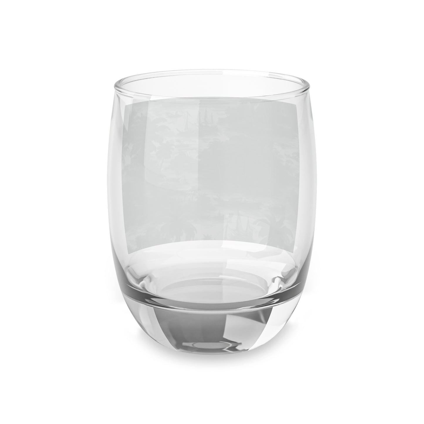 Whiskey Glass, Tropical Toile #1, Evergreen