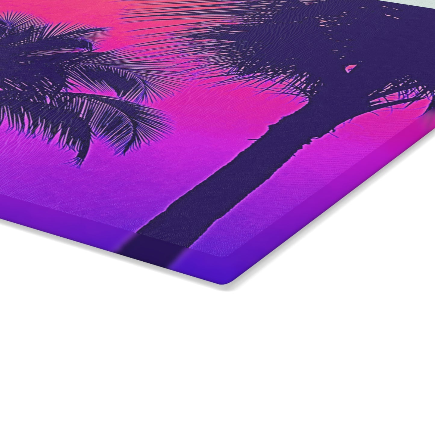 Glass Cutting Board, 2 sizes - Palm Glow, Pop