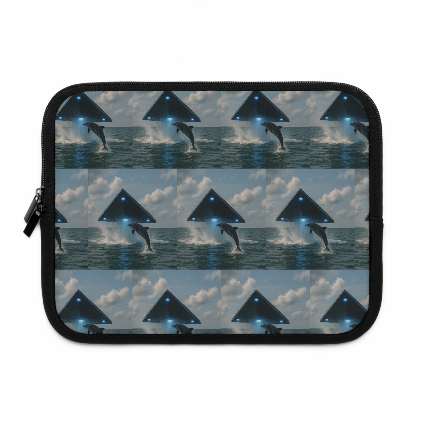 Tropical Laptop Sleeve, 5 Sizes - Perfect for Ocean Lovers / UFO and Dolphin