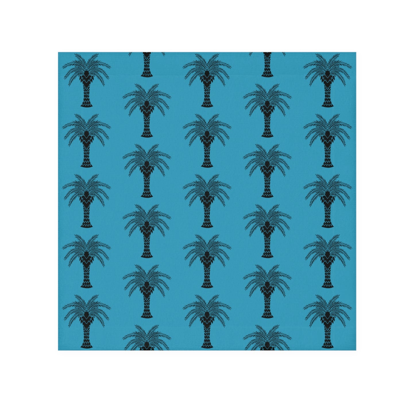 Face Towel - Stylized Palm turquoise