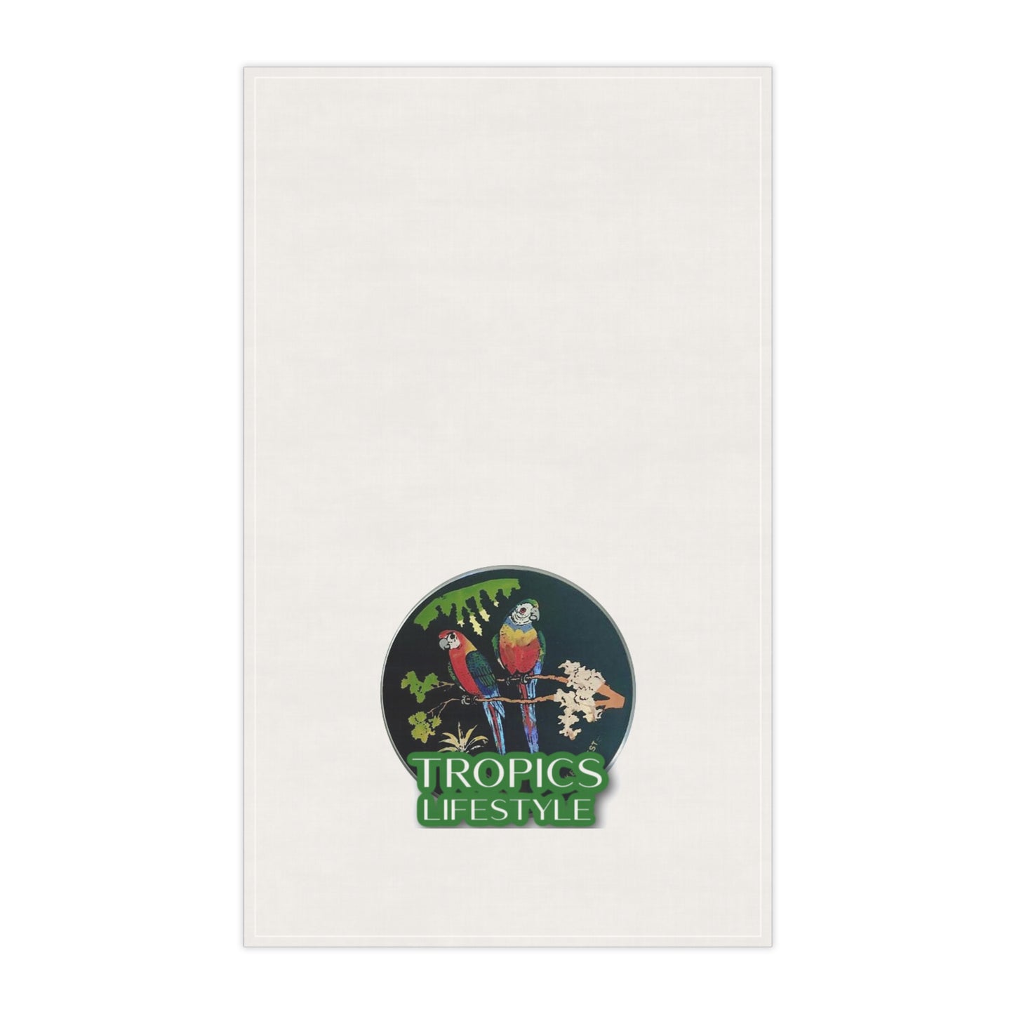 Tea Towels (cotton, poly) - Brazilian Parrots, Tropics Lifestyle, Single Image