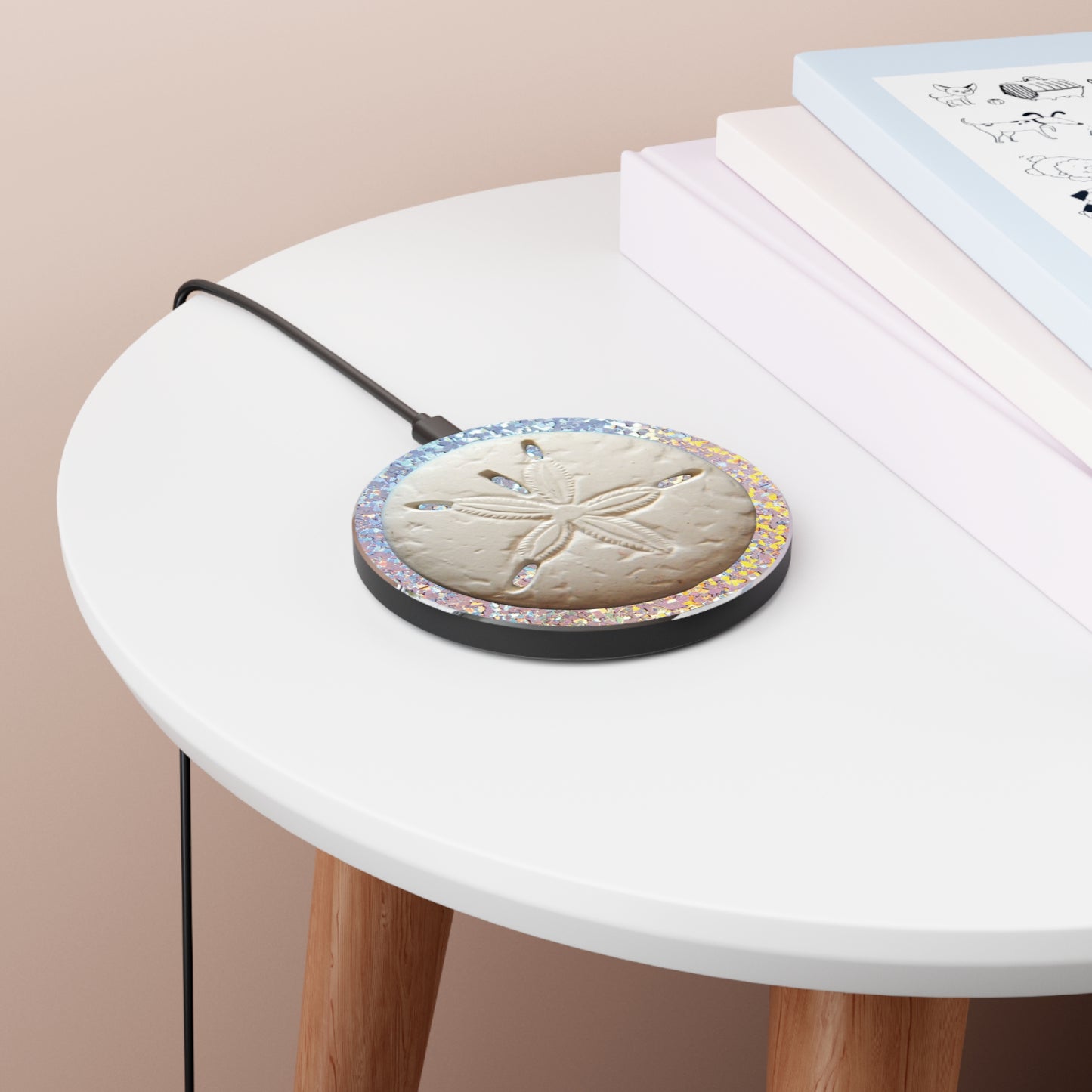 Wireless Charger - Disco Sand Dollar