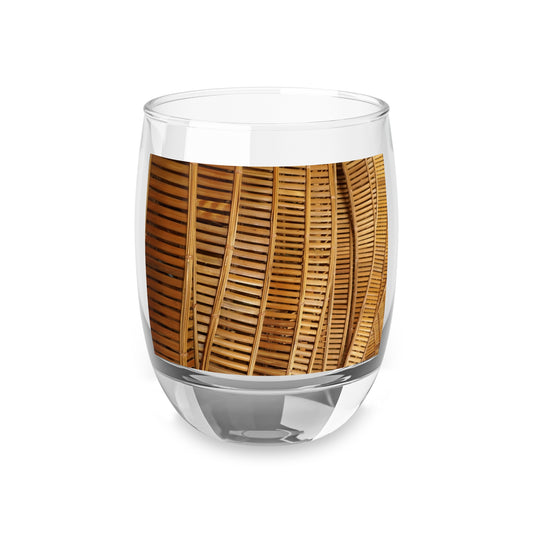 Whiskey Glass, Natural Bamboo Flow