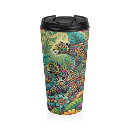 15 oz. Stainless Steel Travel Mug / Jaguar Pop